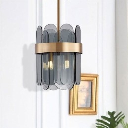 Iluminación colgante de vidrio moderna