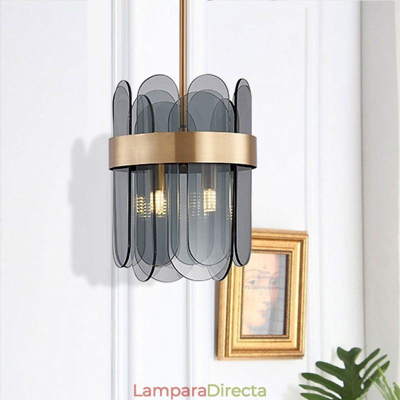 Iluminación colgante de vidrio moderna