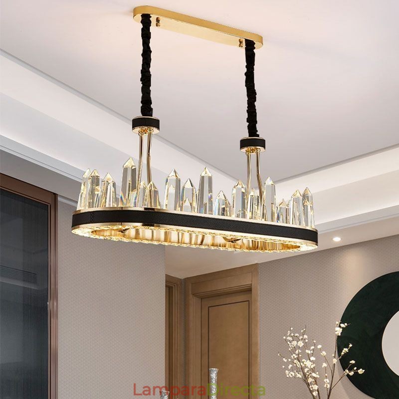 Lámpara colgante de cristal contemporánea Lámpara de techo de cristal