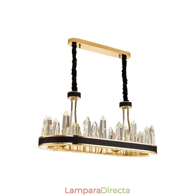 Lámpara colgante de cristal contemporánea Lámpara de techo de cristal