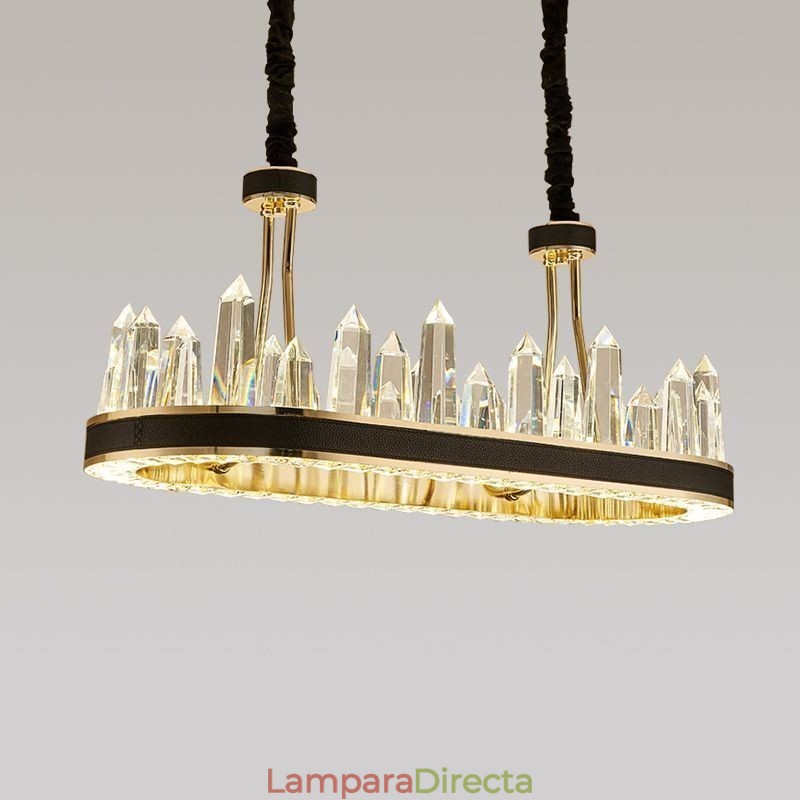 Lámpara colgante de cristal contemporánea Lámpara de techo de cristal