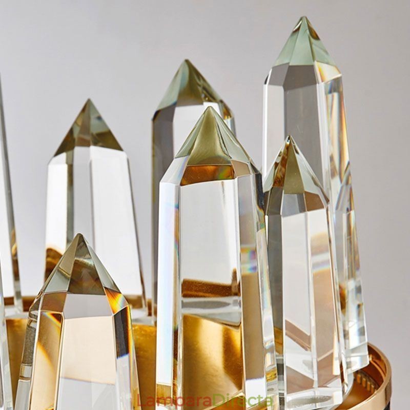 Lámpara colgante de cristal contemporánea Lámpara de techo de cristal