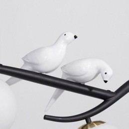 Lámpara colgante de rama minimalista moderna, 4 lámparas, luz decorativa