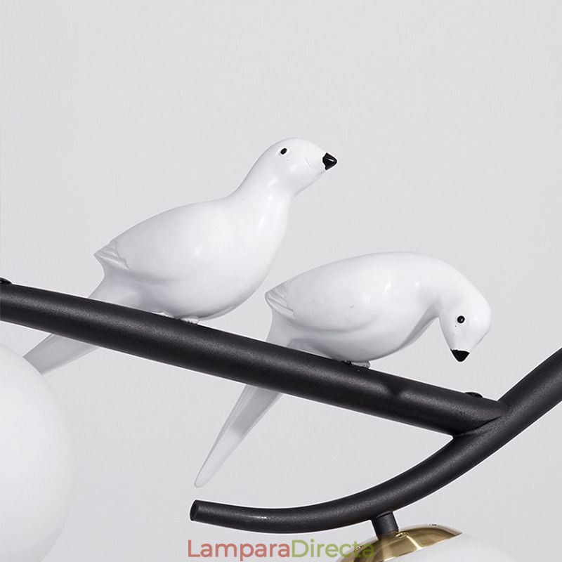 Lámpara colgante de rama minimalista moderna, 4 lámparas, luz decorativa