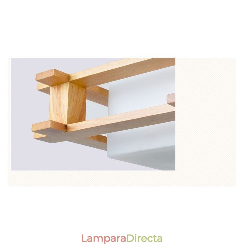 Lámpara colgante creativa de 3 luces de roble, lámpara de techo decorativa de madera para cafetería