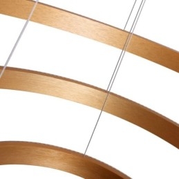 Lámpara colgante moderna de acrílico con 3 anillos, 80 + 60 + 40 cm