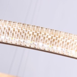 Lámpara colgante moderna de acrílico con 3 anillos, 80 + 60 + 40 cm