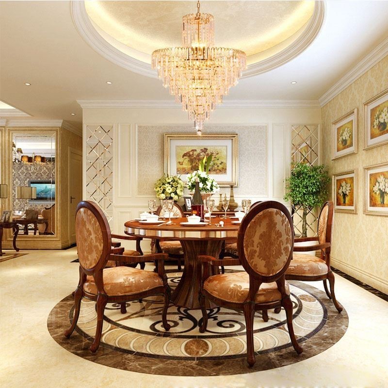 Lámpara colgante cónica de cristal moderna y elegante