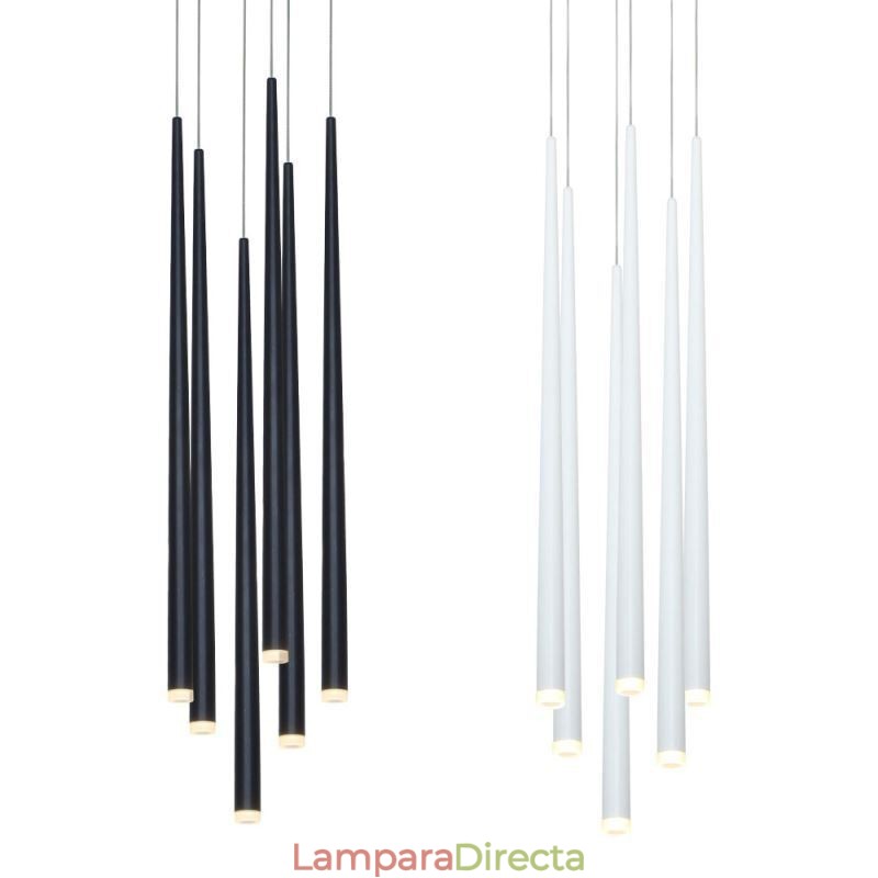 Lámpara colgante de 6 luces Meteorer
