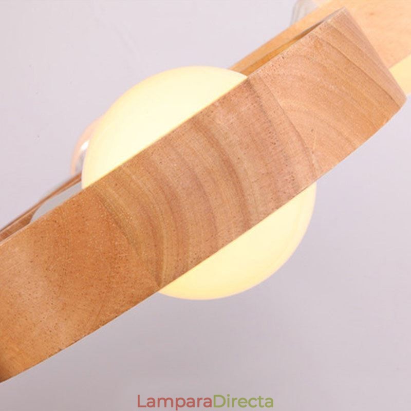 Lámpara colgante de madera única nórdica