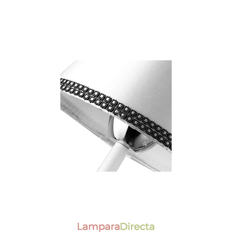 Lámpara de araña moderna contemporánea de metal cromado y cristal