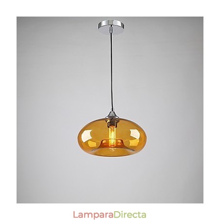 Lámpara colgante moderna de 1 luz con pantalla de cristal transparente Lámpara colgante moderna de 1 luz con pantalla de cristal transparente