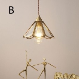 Lámpara colgante de cristal mini, moderna y sencilla, para techo.