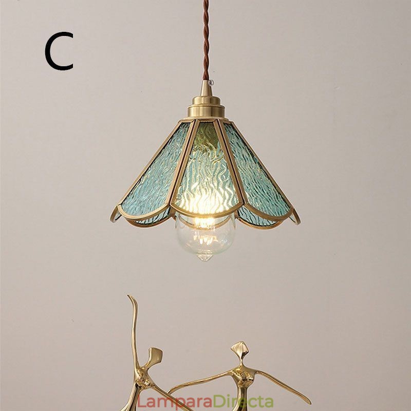 Lámpara colgante de cristal mini, moderna y sencilla, para techo.