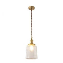 Lámpara colgante de cristal minimalista moderna, lámpara de techo decorativa