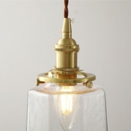 Lámpara colgante de cristal minimalista moderna, lámpara de techo decorativa
