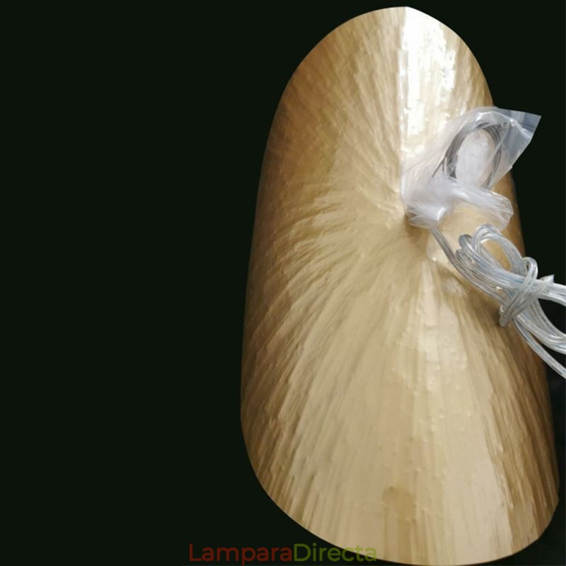 Lámpara colgante de latón, moderna y minimalista, con forma de hoja de loto.