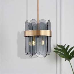 Iluminación colgante de vidrio moderna