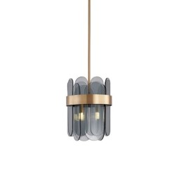 Iluminación colgante de vidrio moderna