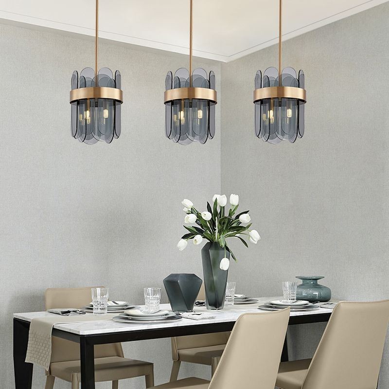 Iluminación colgante de vidrio moderna