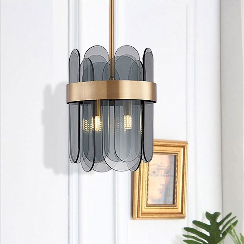 Iluminación colgante de vidrio moderna