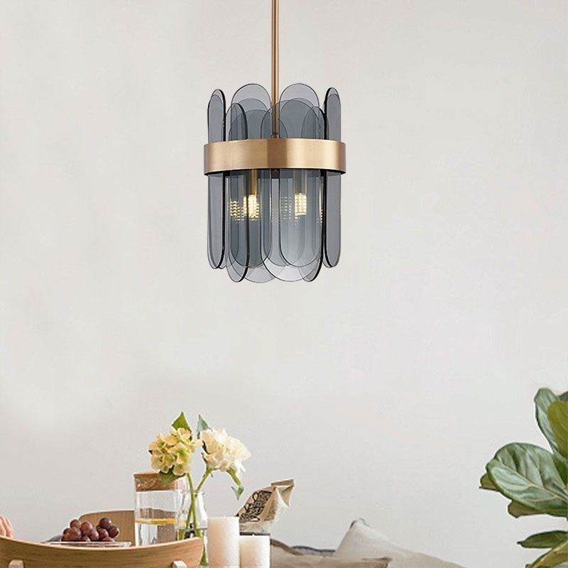 Iluminación colgante de vidrio moderna