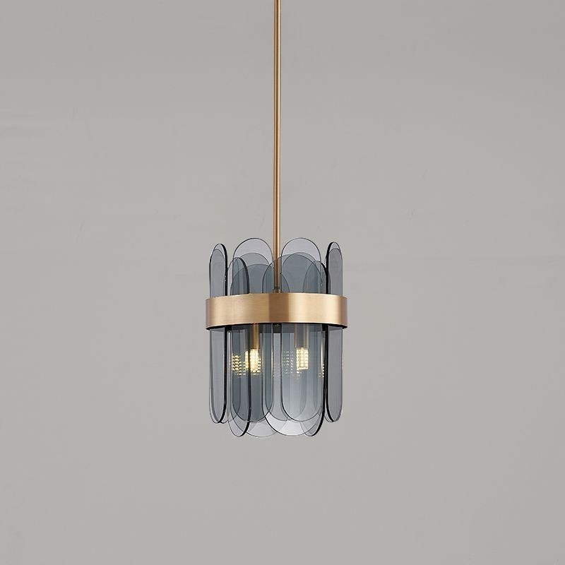 Iluminación colgante de vidrio moderna