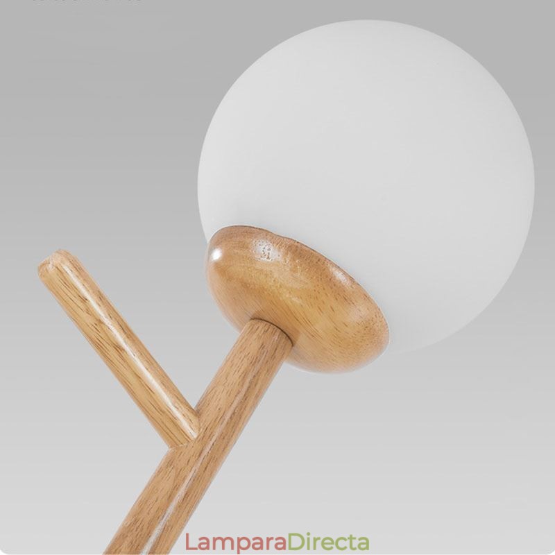 Lámpara colgante de madera creativa nórdica