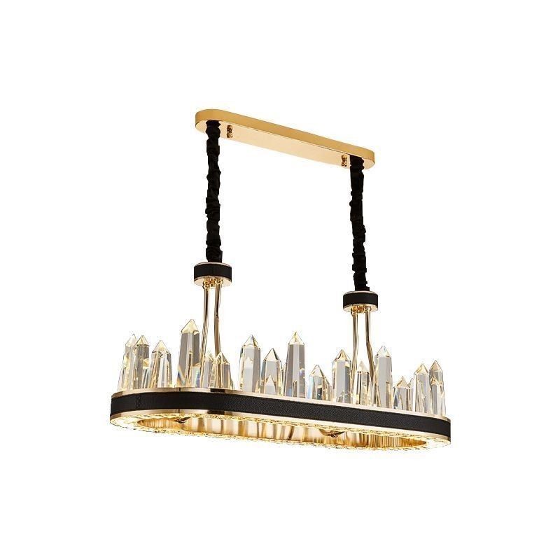 Lámpara colgante de cristal contemporánea Lámpara de techo de cristal