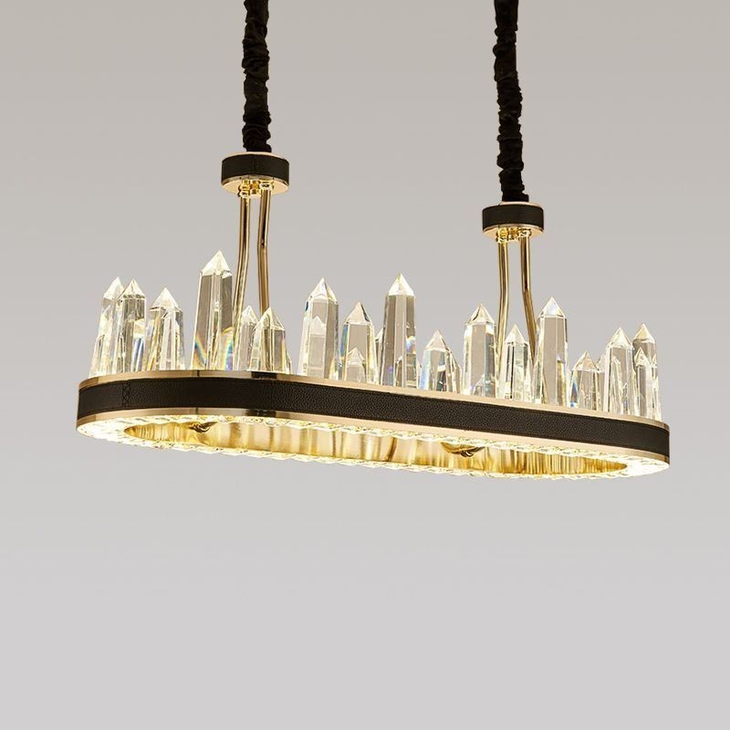 Lámpara colgante de cristal contemporánea Lámpara de techo de cristal