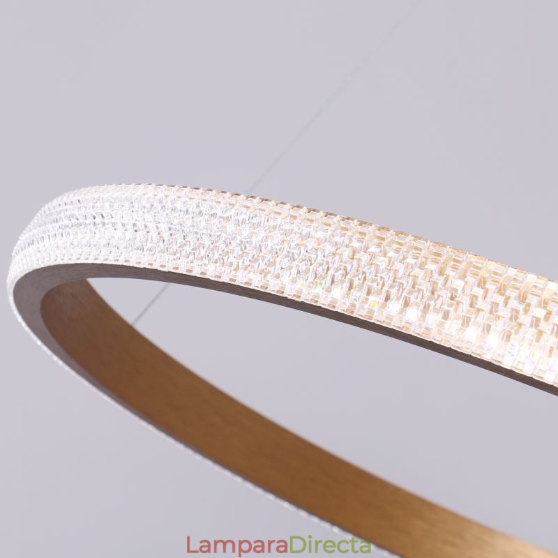 Lámpara colgante de anillo, lámpara minimalista de acrílico