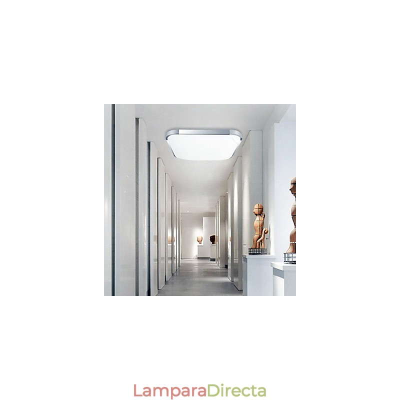 Lámpara empotrada moderna y contemporánea de metal galvanizado