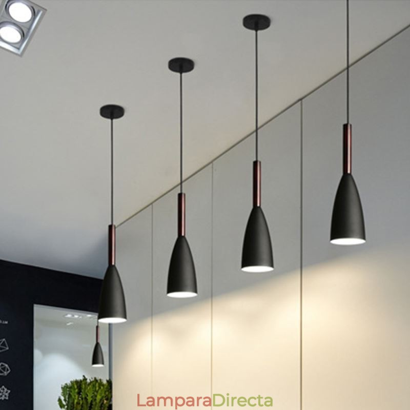 Lámpara colgante moderna, lámpara de diseño especial simple.