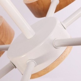 Lámpara colgante de madera única nórdica