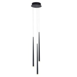 Lámpara colgante moderna y sencilla con forma de cilindro, lámpara de lluvia de meteoritos.