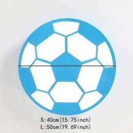 Lámpara colgante creativa moderna con diseño de fútbol, iluminación decorativa