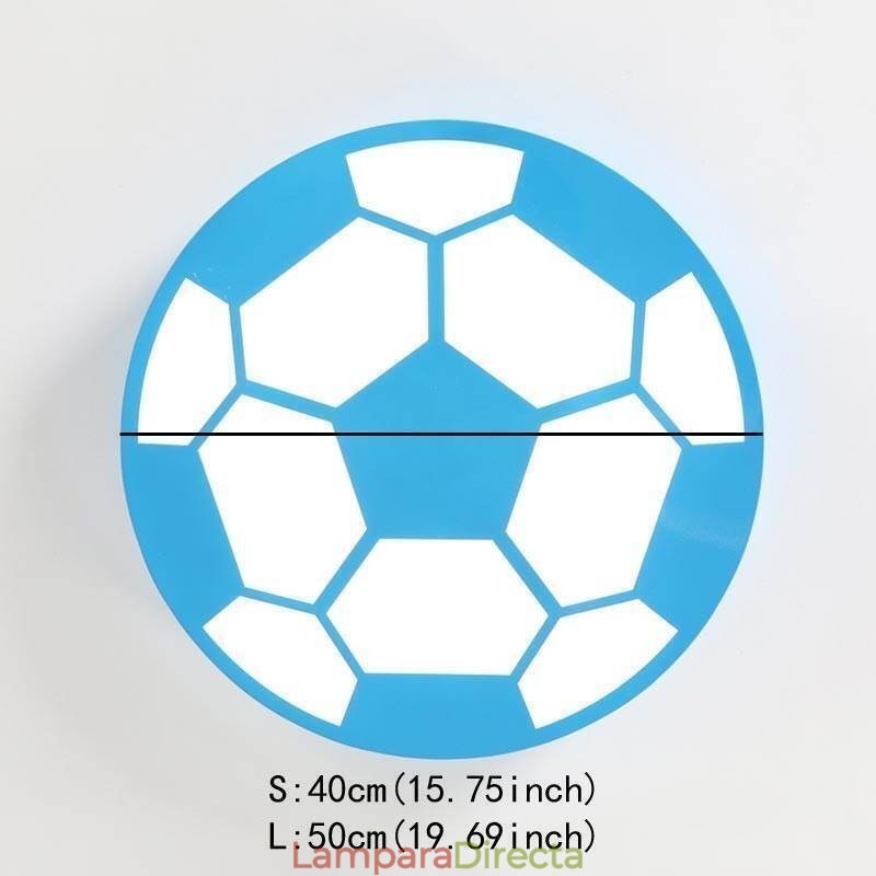 Lámpara colgante creativa moderna con diseño de fútbol, iluminación decorativa
