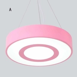 Lámpara colgante moderna y única, redonda, iluminación cálida y sencilla.