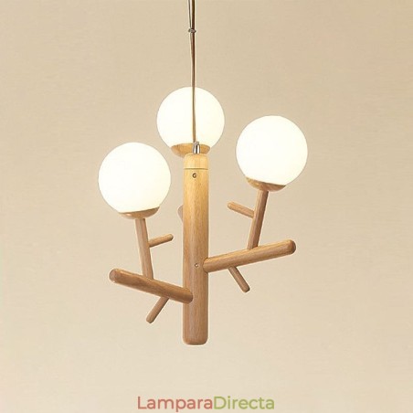 Lámpara colgante de madera creativa nórdica Lámpara colgante de madera creativa nórdica