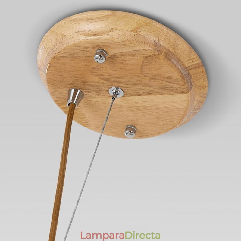 Lámpara colgante de madera creativa nórdica