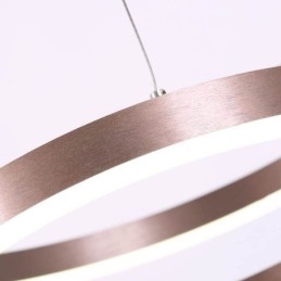 Lámpara colgante Dibujo Craft 2 anillos Lámpara 60+40cm