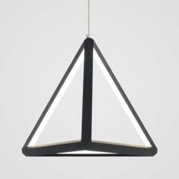 Lámpara colgante posmoderna con forma de triángulo geométrico, lámpara creativa, iluminación