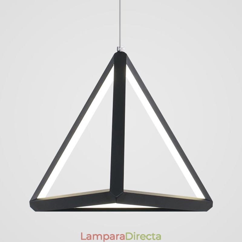 Lámpara colgante posmoderna con forma de triángulo geométrico, lámpara creativa, iluminación