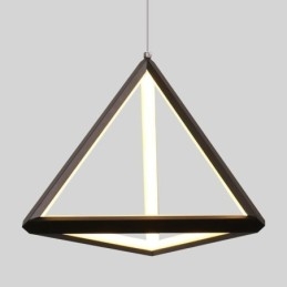 Lámpara colgante posmoderna con forma de triángulo geométrico, lámpara creativa, iluminación