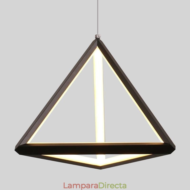 Lámpara colgante posmoderna con forma de triángulo geométrico, lámpara creativa, iluminación