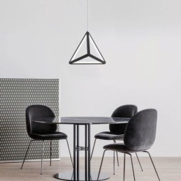Lámpara colgante posmoderna con forma de triángulo geométrico, lámpara creativa, iluminación
