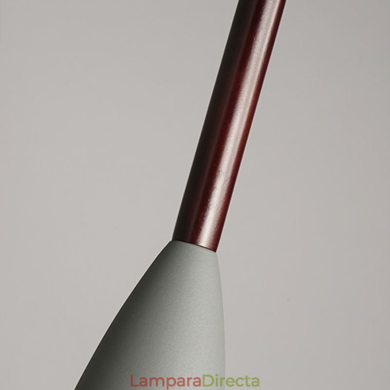 Lámpara colgante moderna y sencilla de tres luces, lámpara creativa de aluminio para cafetería.
