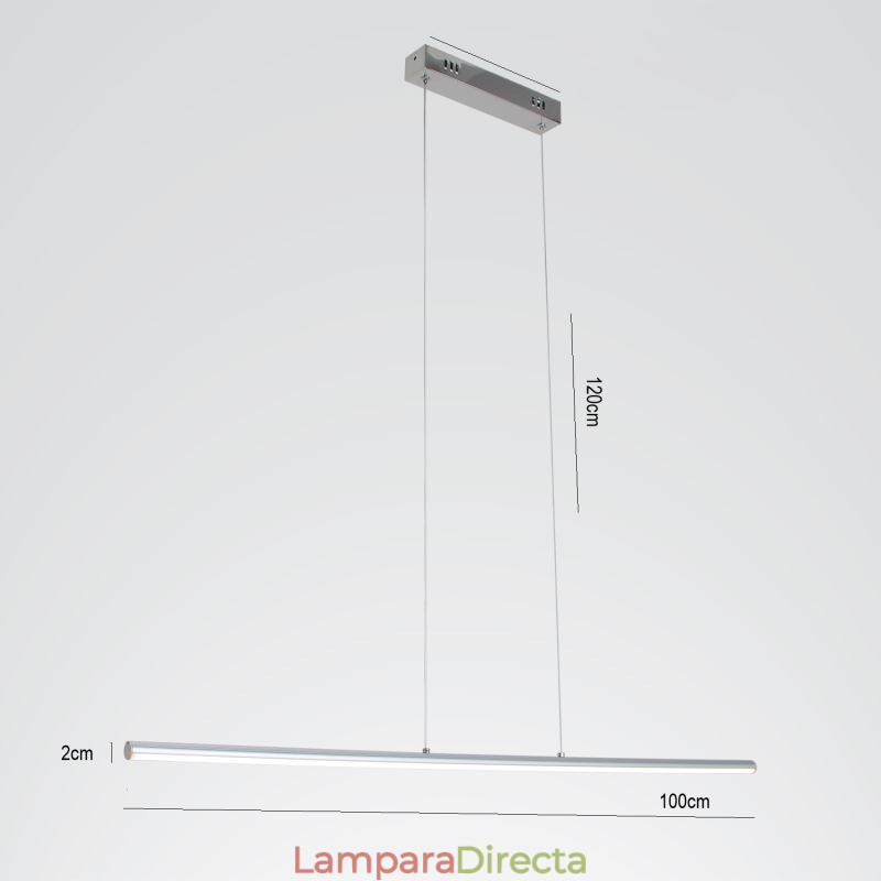 Lámpara colgante nórdica acrílica cilíndrica creativa