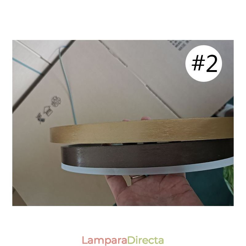 Lámpara colgante posmoderna con forma de anillo de acrílico