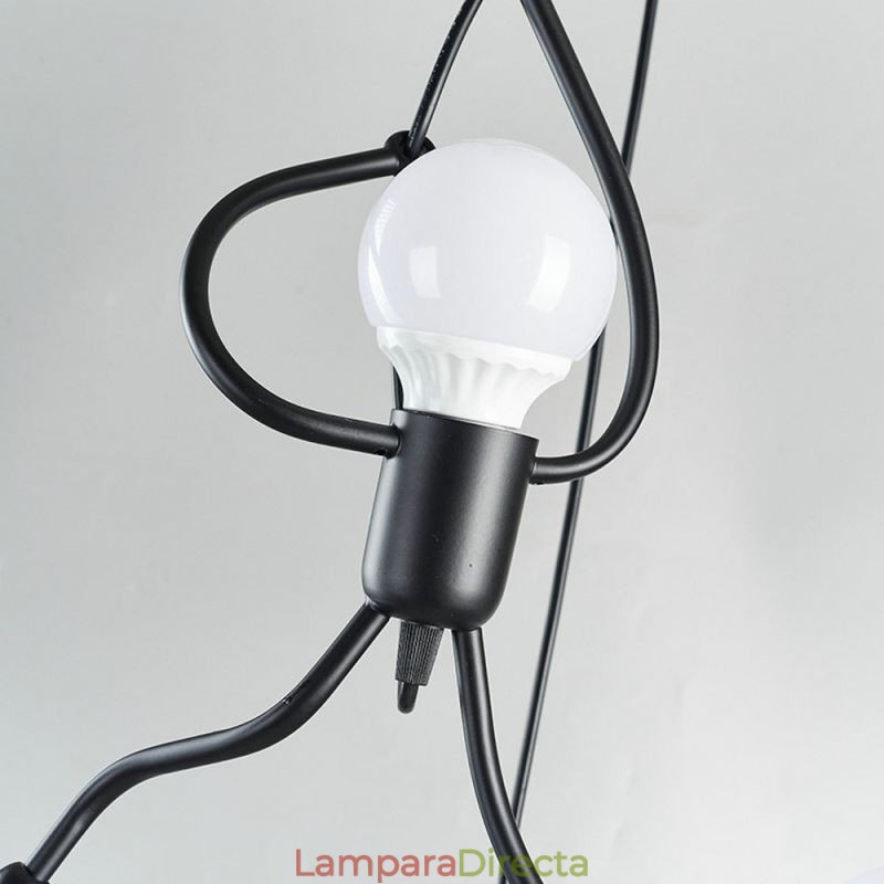 Lámpara colgante moderna y sencilla con forma de hombrecito, luz creativa